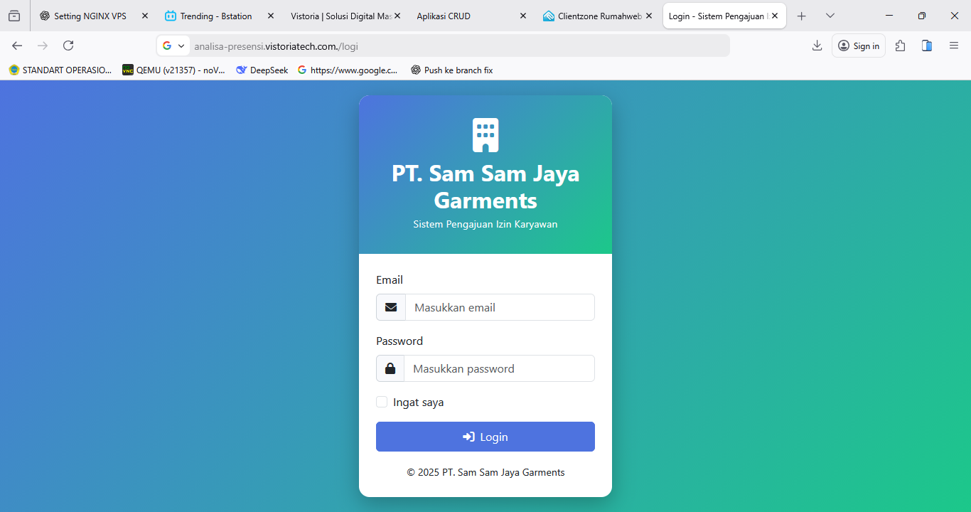 Sistem Analisa Presensi Karyawan kk